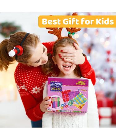 PREBOX Weaving Loom Kit for Kids and Adults - Potholder Loops Crafts for Girls Ages 6-12 - Pot Holder Loom Knitting Kit and Gifts for Beginners - Make 6 Masterpieces - Buy Online on SooperMarket.com