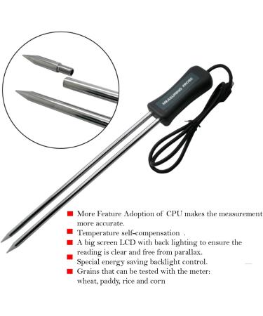 Solar System Controller Grain Moisture Meter LCD Display Digital Grain Moisture Tester Contains Wheat Corn Rice Humidity Tools ATC and Backlight MD7821 MD7822 (Style : MD7821) (MD7822) - Buy Online on SooperMarket.com