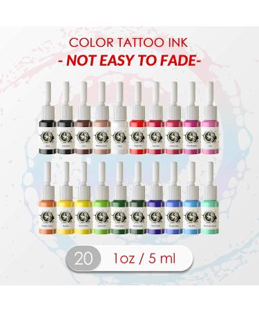 Wormhole Tattoo Kit - Professional Tattoo Gun with Power Supply, 20 Ink, 30 Needles - Ideal for Artists and Beginners | TK093 - Buy Online on SooperMarket.com