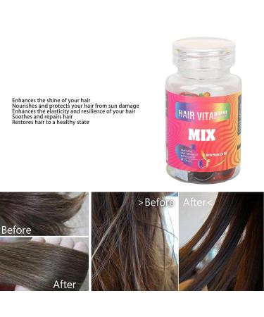Dioche 30pcs Hair Care Essential Oil Capsule | Moisturizing, Repair & Maintenance | 7 Colors Mixed Hair Oil Serum Capsule for Women and Men - Buy Online on SooperMarket.com
