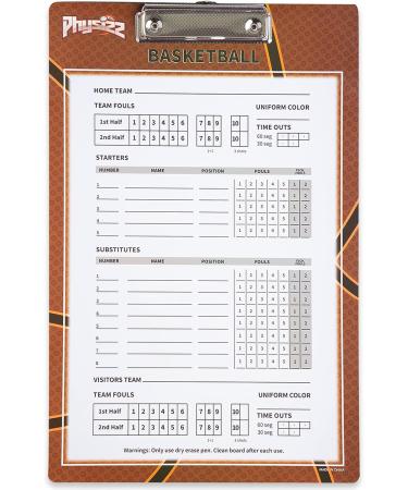 PHYSIZZ Basketball Coaching Board | Double-Sided Dry Erase Clipboard for Coaches - Buy Online on SooperMarket.com