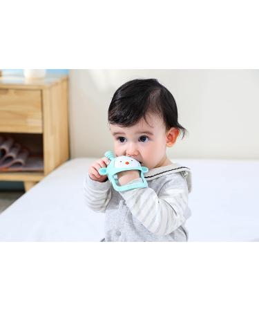 COZYPANDA Baby Teether - BPA Free Silicone Teething Toys for Babies 0-6 Months - Never Drop Teething Pacifier for Teething Relief (Green) - Buy Online on SooperMarket.com