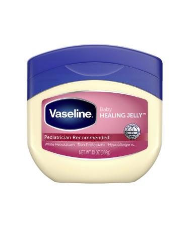 Vaseline 100% Pure Petroleum Jelly Baby 13 oz (Pack of 3) 13 Ounce (Pack of 3)