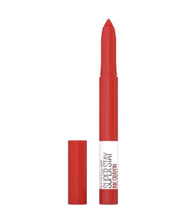 Maybelline SuperStay Ink Crayon Matte Longwear Lipstick With Built-in Sharpener  Know No Limits  0.04 Ounce
