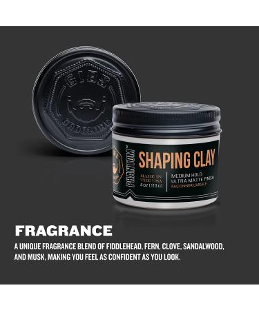 GIBS Shaping Clay Phantom 4oz - Medium Hold, Ultra Matte Finish, Water-Based Styling Clay for Soft and Natural Looks - Buy Online on SooperMarket.com