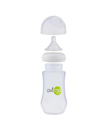 Avima 12oz Anti Colic Infant Bottles BPA Free - Set of 3 Wide Neck Bottles with Fast Flow Nipples (12 Ounce) - 3 Pack - Buy Online on SooperMarket.com