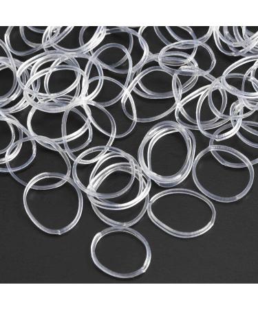 2000 pieces mini clear rubber bands hair bands braid rubber band ties for children's hair wedding hairstyle small dreadlocks and much more