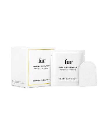 Fur Ingrown Eliminator- Post Hair Removal Care to Soothe Irritation and Eradicate Bumps - 12 Wipes