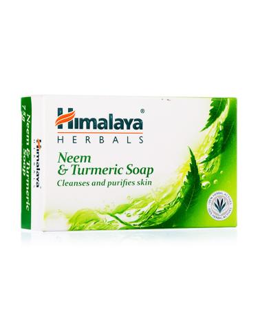 100% Herbal Neem/Turmeric Protecting Soap Herbal Beauty Complexion Bath Soap Azadirachta indica Neem Nimba Curcuma longa Turmeric Haridra Coconut Oil Skin Nourishment Vegan Vegetarian Antiseptic