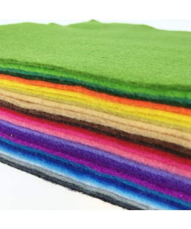 Misscrafts 28pcs Felt Fabric Sheets 12 x 8 - 1.4mm Thick Soft Nonwoven Fabric - DIY Craft Patchwork Sewing Assorted Colors - Thread Bag Included - Buy Online on SooperMarket.com