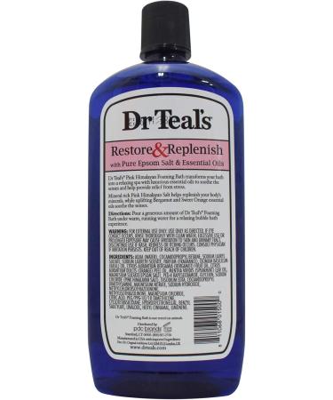 Dr Teal's Eucalyptus & Spearmint Foaming Bath (1000 Milliliter) + Dr Teal's Pink Himalayan Foaming Bath (1000 Milliliter) Foaming Bath + Pink Himalayan - Buy Online on SooperMarket.com