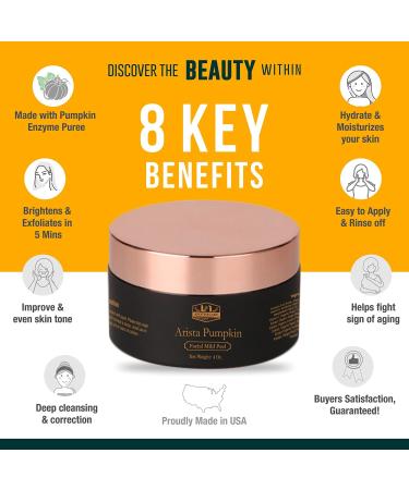 Arista Pumpkin Enzyme Mask - Exfoliating & Clarifying Treatment for Uneven Tone, Fine Lines, and Dullness - 4 fl. oz - Buy Online on SooperMarket.com