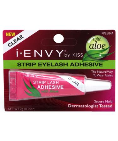 Kiss I Envy Clear 04 Eyelash Adhesive Strip With Aloe 0.25oz 0.25 Ounce (Pack of 1)