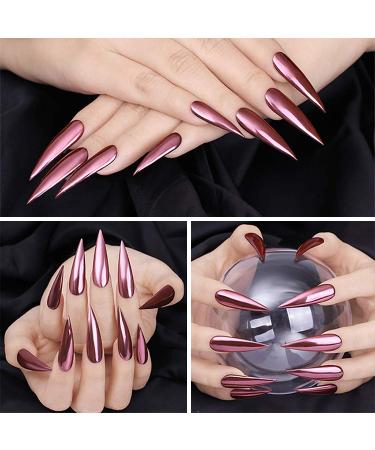 Noverlife 1200PCS C Curved Long Stiletto French False Nail Tips | 10 Sizes Half Cover Acrylic Claw Nails | Nail Art Fingernail Tips for Salon DIY | Clear & Natural - Buy Online on SooperMarket.com