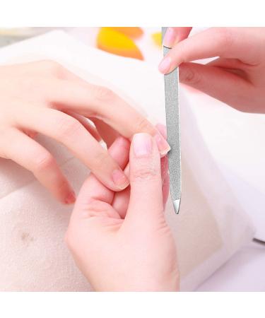 Urbanstrive 3-Piece Diamond Nail File Set - Stainless Steel Double-Sided Metal Buffer Files for Salon Quality Manicures at Home and On-the-Go - Buy Online on SooperMarket.com