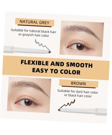 Mikinona 2pcs Abs (shell) Waterproof Eyebrow Pen Eyebrow Brush Makeup Tool Makeup Pencils - Buy Online on SooperMarket.com