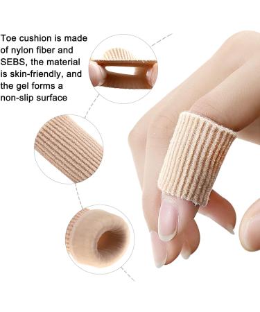 AUXHCYL 26-Piece Soft Gel Toe Tubes Sleeves for Pain Relief - Corn Pad Protectors, Toe Caps, Toe Separator Silicone Protectors for Women - Buy Online on SooperMarket.com