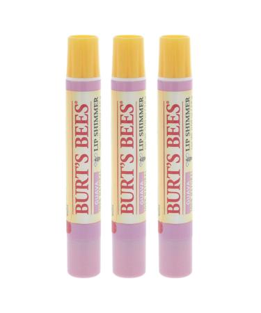 Burt's Bees Lip Shimmer  Guava 0.09 oz (Pack of 3) Burgundy 3 Count (Pack of 1)