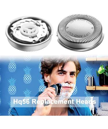 Poweka HQ56 Replacement Shaver Heads for Philips Norelco HQ55 HQ56 HQ3 HQ4 HQ6 - Compatible Razor Blades for Smooth Shaving - Buy Online on SooperMarket.com