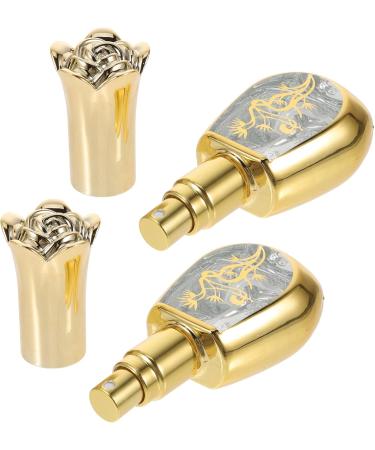 FRCOLOR Vintage Rose Glass Perfume Bottles - Refillable Spray Vial for Travel | 2pcs Essential Oil Bottle Set - Buy Online on SooperMarket.com