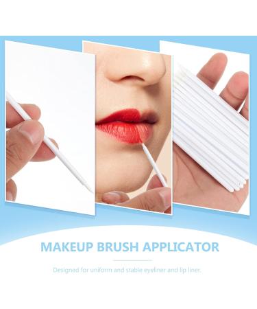 PLAFOPE 100pcs Disposable Eyeliner Brush Makeup Eyeliner Wand Cosmetic Eye Wands Make up Kit White 9x6.5cm White - Buy Online on SooperMarket.com