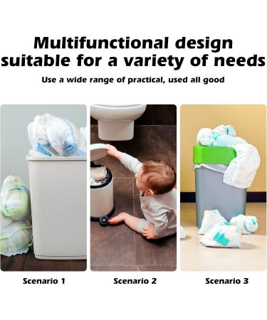12-Piece Baby Diaper Refill Film | Smell-Tight 4.5m Diaper Pail Filler | Blue Diaper Bucket Refill Pack for Octagonal Diaper Pails - Buy Online on SooperMarket.com