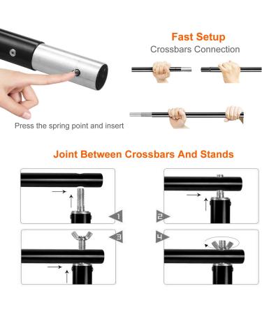 Adjustable 10Ft Wide Backdrop Stand Kit with Clamps and Carry Bag - Photo Video Studio Background Support System 6.5X10Ft - Buy Online on SooperMarket.com