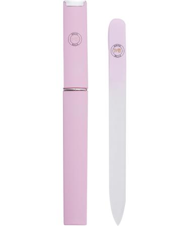 Belle Crystal Glass Nail File - Professional Salon Filing Tool for Natural Nails - Pastel Lilac 2mm - Buy Online on SooperMarket.com