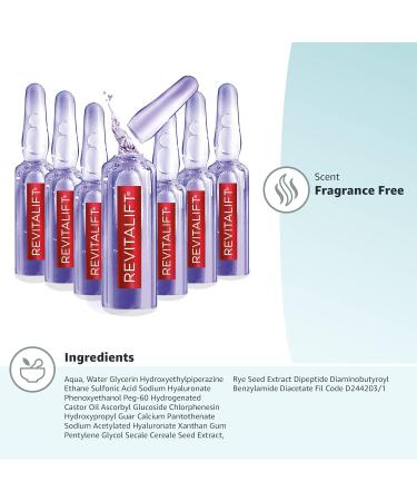 L'Oreal Paris Revitalift Derm Intensives Hyaluronic Acid Serum Ampoules | Anti-Aging Skin Replumping - 7 Day Boost (Pack of 7 - Buy Online on SooperMarket.com
