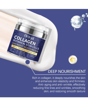 Collagen Face Moisturizer - Anti-Aging Day & Night Cream with Retinol Niacinamide & Hyaluronic Acid - 1.7 OZ Airless Pump - Buy Online on SooperMarket.com