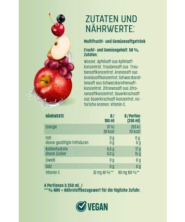High C Juicy Balance Roter Multi - 6L Multi-Fruit Juice with Vitamin C Low Sugar Vegan & 100% Recyclable Packaging - Buy Online on SooperMarket.com
