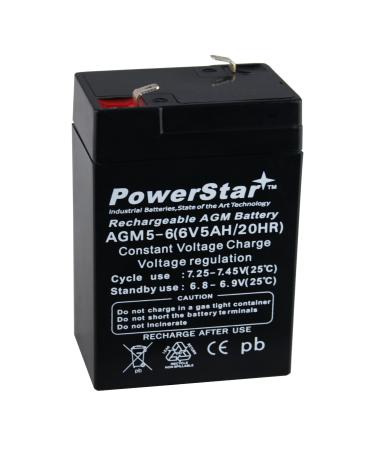 6V 5AH for UB645 6V 4.5Ah WP4-6 ES4-6 LC-RB064P SLA0905 Battery