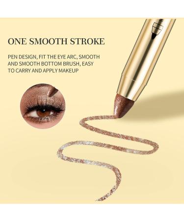 Go Ho Brown Highlighter Eyeshadow Stick - Cream-to-Powder Eye Brightener Crayon Pen - Shimmer Brown 03 - Buy Online on SooperMarket.com