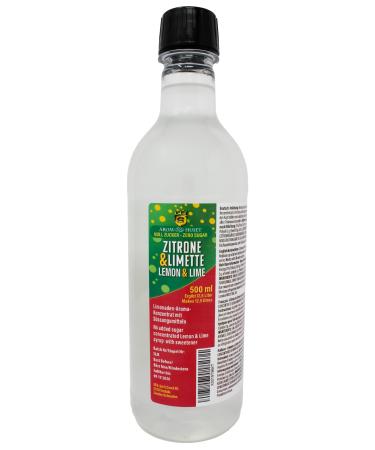 Zero Sugar Lemon Lime Soda Syrup Concentrate 500 ml - Make 12.5 litres of Sugar-Free Soft Drink by Adding Flavouring to Carbonated Sparkling Fizzy Water Zero Lemon-Lime