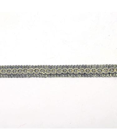 HedongHexi Gimp Braid Trim  0.59 Inch / 10M(10.9 Yards) Fabric Trim Curtain Fabric Trim Upholstery Trim for Sewing Polyester Hand DIY Crafts Costume Home Decorative mix grey - Buy Online on SooperMarket.com
