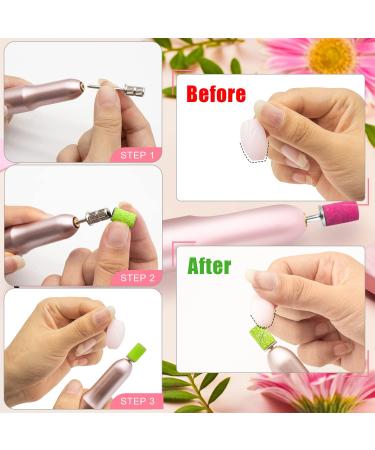 100Pcs 120 Grit Nail Sanding Bands for Nail Drill | Professional Nail Drill Sanding Tools with Boxed Case | Ideal for Removing Gel, Dip Powder, and Poly Nail Gel - Buy Online on SooperMarket.com
