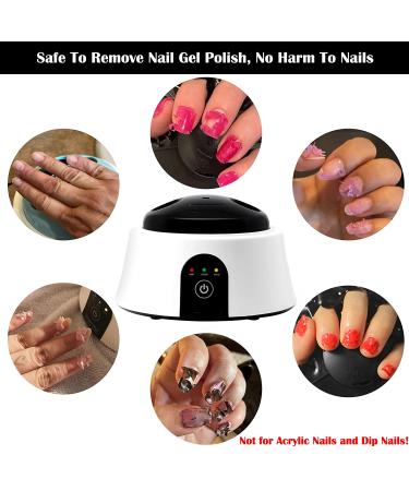 Upgraded Gel Nail Steamer & Polish Remover Machine with Cuticle Tools - Fast & Easy Removal - Buy Online on SooperMarket.com