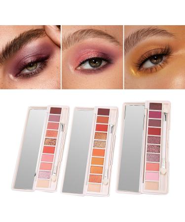 3Pcs Eye Shadow Glazed Eyeshadow Plate 10 Colors Eye Shadow Plate Makeup PalettesMakeup - Buy Online on SooperMarket.com