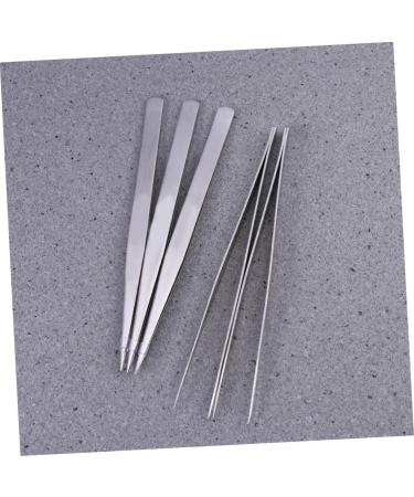 minkissy Tweezers Straight Thick Grade Stainless Steel Tool Sewing Clip Sewing Tool Tweezers Eye Sewing - Buy Online on SooperMarket.com