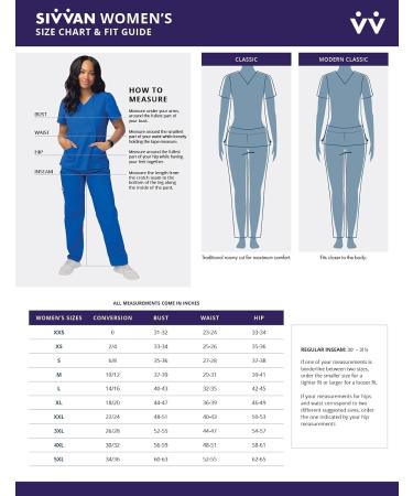 Sivvan Women's Scrub Set - Mock Wrap & Cargo Pants, Medium Royal Blue - Buy Online on SooperMarket.com
