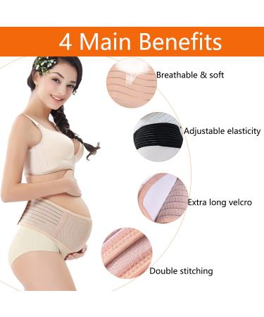 WANYI Maternity Support Belt - C-Section & Pregnancy Support for Back, Pelvic, and Hip Pain Relief - Grey (Size L) - Buy Online on SooperMarket.com