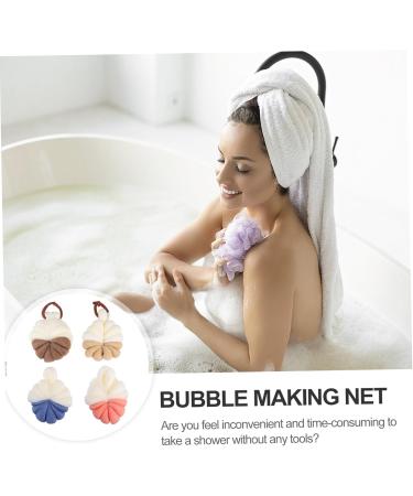 Buy Angoily 8 Pcs Bath Ball Set - Exfoliating Flower Shower Scrubber for Soft Skin | International Shipping Available - Buy Online on SooperMarket.com
