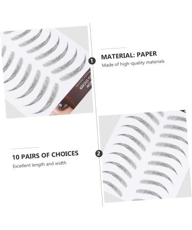 Gogogmee 12 Sheets false eyebrows for women eyebrow water transfer Transfer stickers - Buy Online on SooperMarket.com