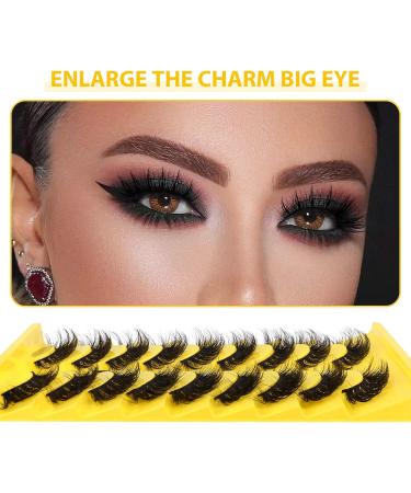 6D Cat Eye False Eyelashes - 9 Pairs of Natural Curly and Dramatic Fluffy Mink Lashes (G886) - Buy Online on SooperMarket.com