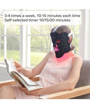 Near-Infrared Light for Face Portable LED Face Light with Power Bank Red Light Lamp with Timing Function at Home Dark Black - Buy Online on SooperMarket.com