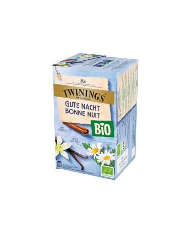 Twinings Organic Good Night Herbal Tea - Soothing Chamomile Cinnamon & Vanilla Blend | 20 Tea Bags (34g) - Shop Internationally - Buy Online on SooperMarket.com
