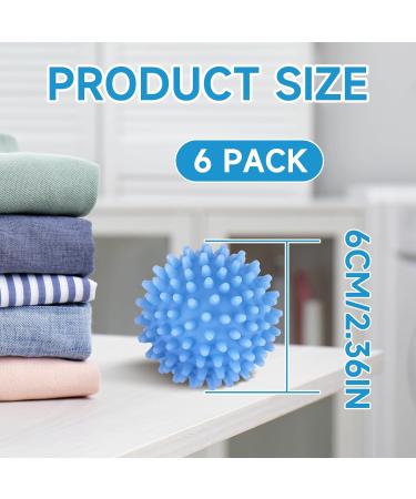 Laundry Dryer Balls Non-Melting Dryer Balls New Material Softer Washing Machine Balls 6 Pieces - Buy Online on SooperMarket.com