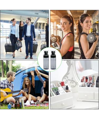 Dkbt Spray Bottle Set - 4 Pack Small 60ml White Fine Mist Atomizers - Empty Plastic Mini Spray Bottles for Perfume & Water - Ideal for Travel - Buy Online on SooperMarket.com