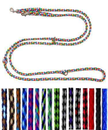 Dog linen small dogs up to 15 kg / double linen 4-way adjustable 2.40m / 2.80m / 3.50m guiding leash very light & robust (2.40m 3-fold adjustable sailing (5 colors)) 2.40m 3-way adjustableSailing (5 colors)