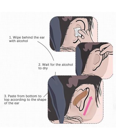 Invisible Elf Ear Support Stickers - Set of 10 | V-Face Makeup Patches for Easy Ear Lobe Correction - Buy Online on SooperMarket.com